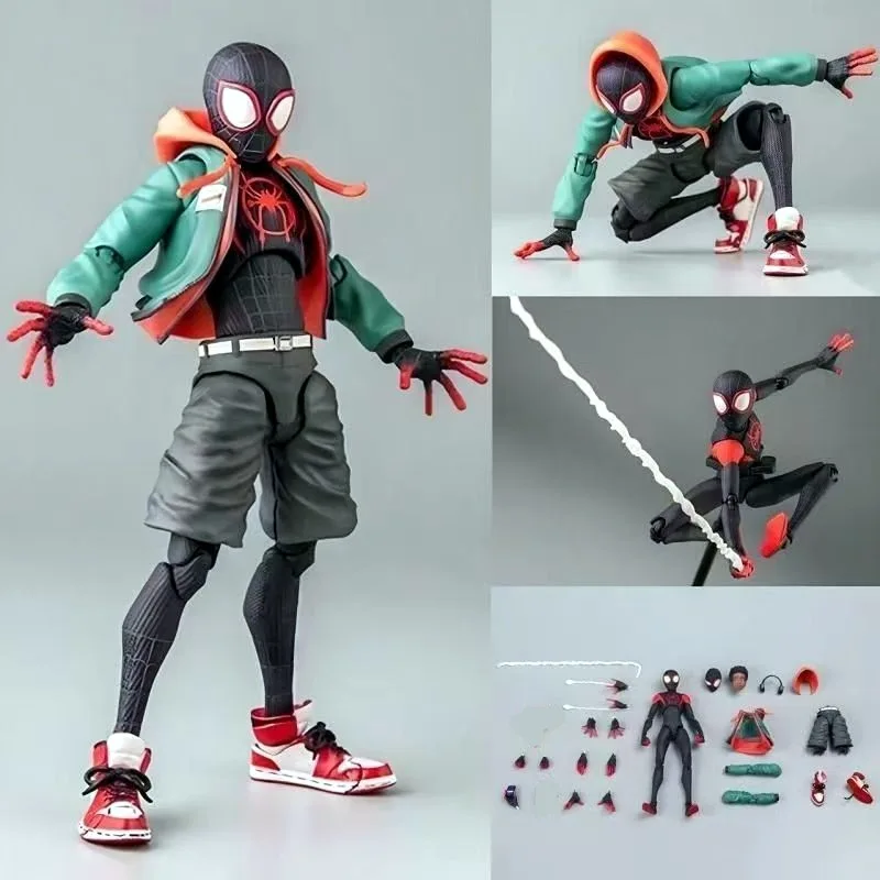 

Spider-Man：Into The Spider-Verse Miles Morales Action Popular Figure Model Peter Parker Miles Figurine Doll Kid Fans Toy Gift