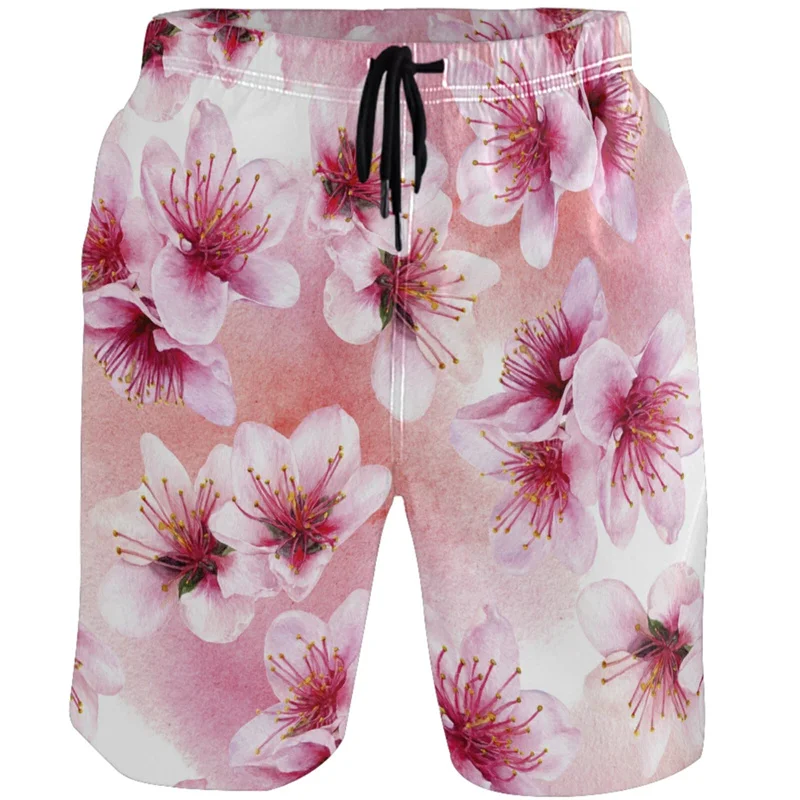 Butterfly Flamingo Graphic Shorts Pants 3D Pink Flower Printed y2k Board Shorts Swimsuit Women 2023 Hawaii Cool Surf Swim Trunks