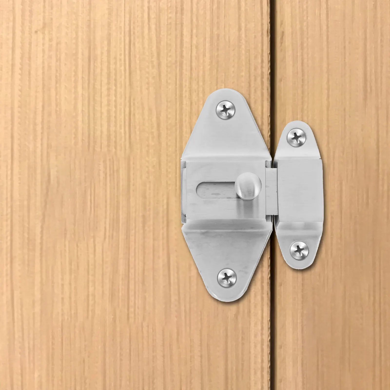 Stainless Steel Slide Latch Door Lock 304 Grade Heavy Duty Sliding Bolt Security Latch for Humid Environments Garage Bathroom