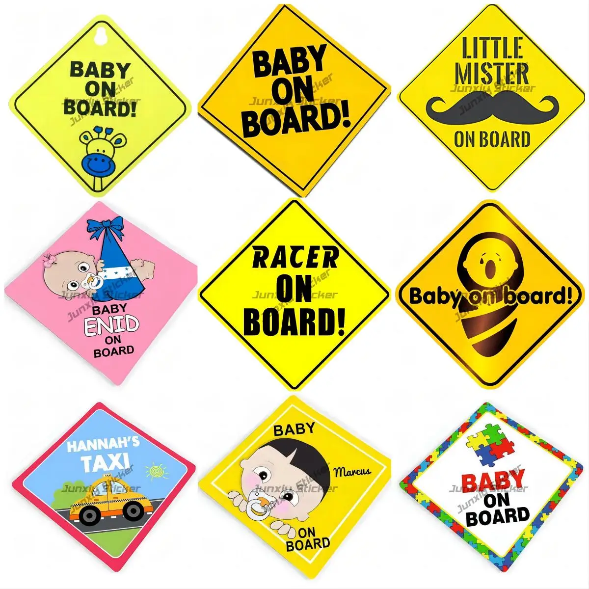 Baby ON BOARD Car Sticker Vinyl Decal Keep Safe Distance Sign Waterproof Car Accessories