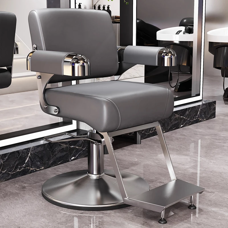 Online Celebrity Hairdressing Barber Chairs High-end Hair Salon Specific Hair Dyeing Chairs Swivel Salon Furniture Cadeira FYBC