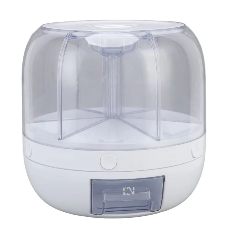 Grain Dispenser 6 Grids PP Rotation Insect Proof Grain Storage Organization For Home Kitchen 5kg