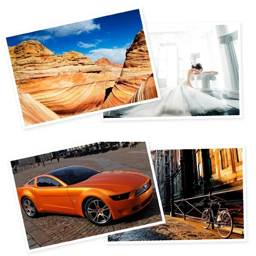 Imagen 2 del producto Papel fotográfico brillante A4, 100 hojas, 8,27x11,69 pulgadas, 160gsm, 120g, alto brillo, secado rápido para impresora de inyección de tinta Canon Epson HP Color