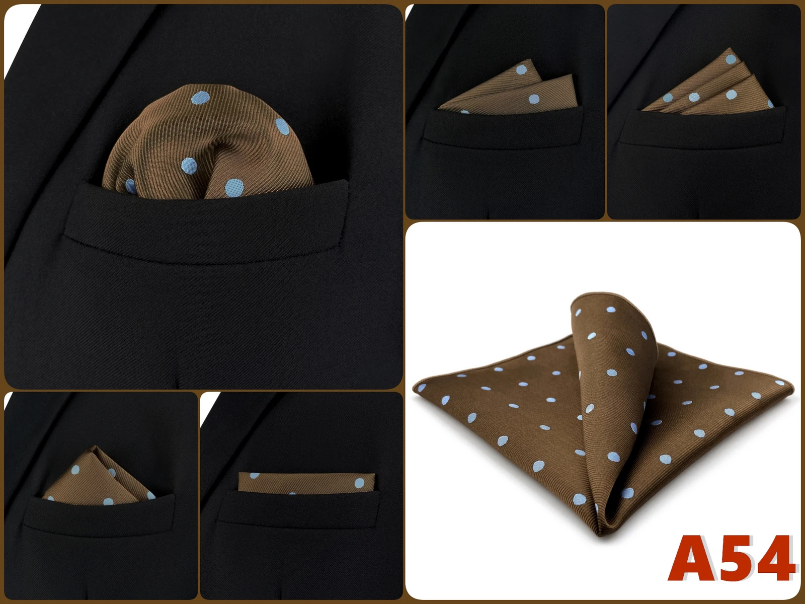 Pocket Square Handkerchief for Men Polka Dot Dots Plaid Check Checkered Suit Pocket Towel Hanky Mens Gift Wedding Business Party