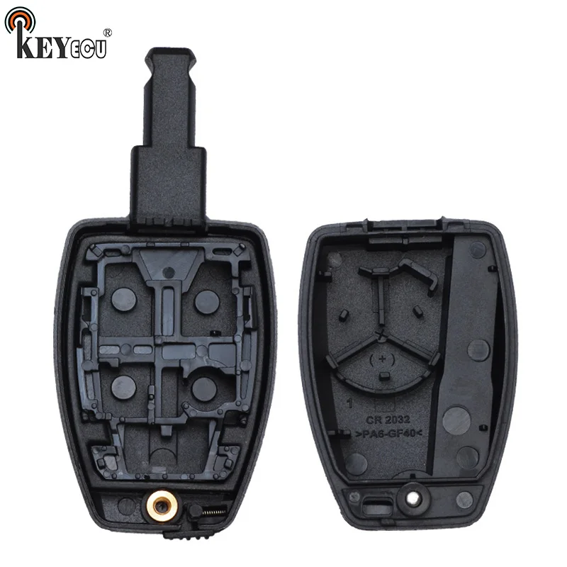 KEYECU for Volvo C30 S40 V50 C70 FCC ID: LTQV0315TX, LTQVO315TX, PN: 30772198 Replacement Remote Control Car Key Shell Case Fob