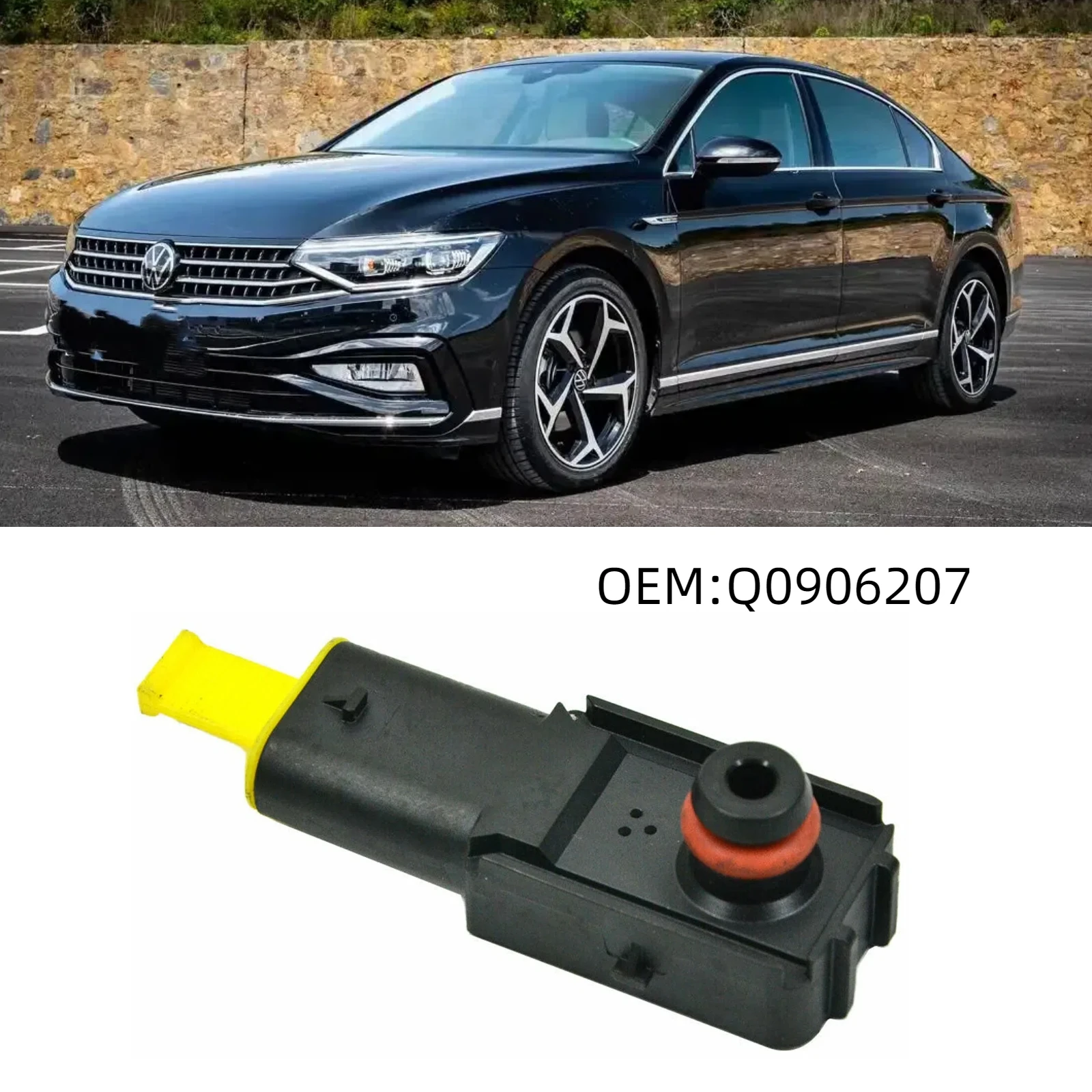 

New High Quality Brake Booster Pressure Sensor Brake Boost Sensor 5Q0906207A 5Q0906207 For Skoda Seat