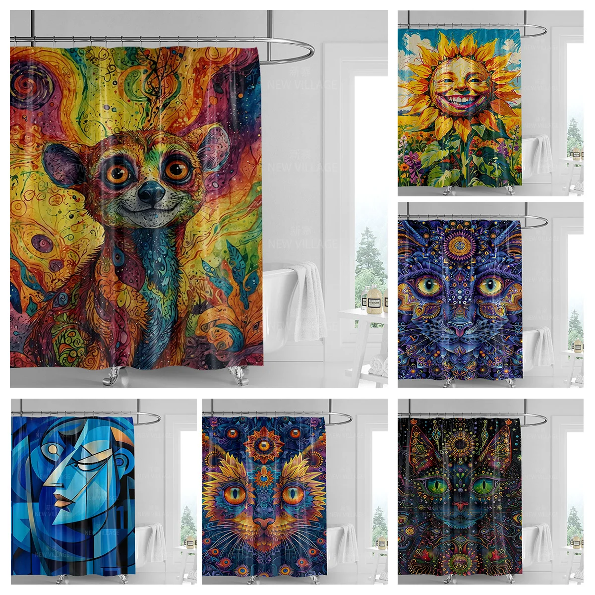 

Home shower curtains for bathroom waterproof fabric Modern Nordic style bathroom Curtains shower curtain 180x200 240x180 aaaa