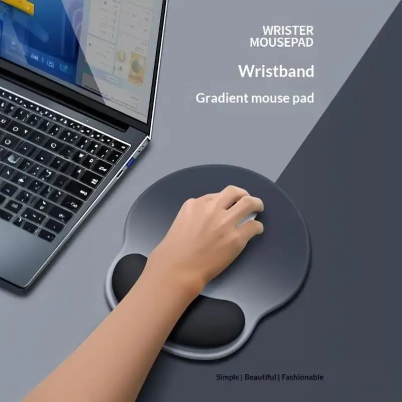Multicolor Ergonomics Mouse Pad Comfortable Wrist Support Non Slip Mice Mat Soft Mousepad Wrist Rest Computer Mouse Pad