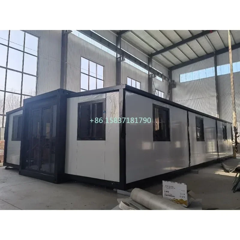 Widely Using Container House 40ft 20ft Movable Prefab Folding House Foldable Expandable Steel Sandwich Panel Tiny Home for Hotel