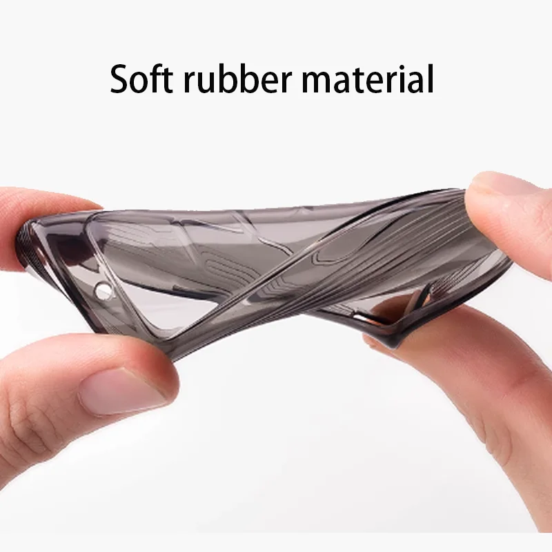 Transparent Black Soft TPU for TOYOTA Sienna RAV4 VENZA Mirai Hybrid Vehicles Alphard Remote 4 5 6 Button Car Key Case Cover Fob
