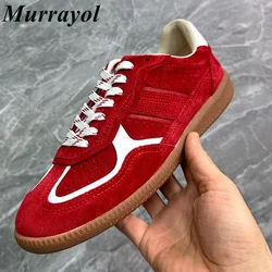 New Mixed Colour ventilation Casual Shoes Women's Cow Suede Retro Lace-up Flat Shoes Four Seasons Sneakers Outwear Walking Shoes