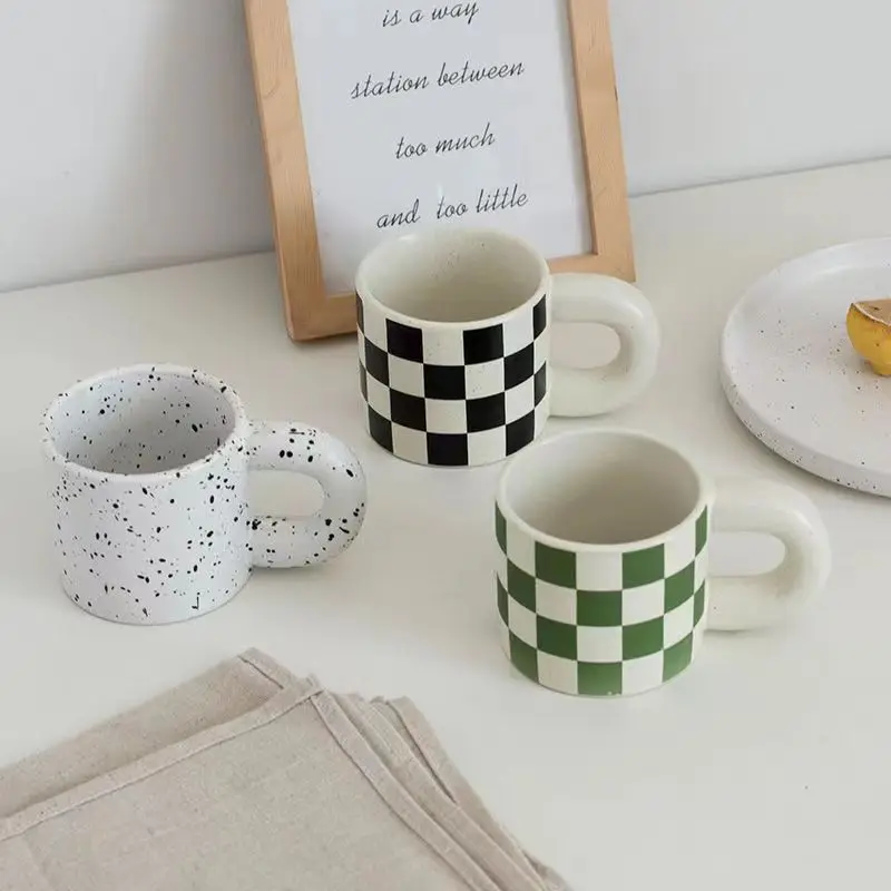 

YUCHI керамические кружки с толстой ручкой