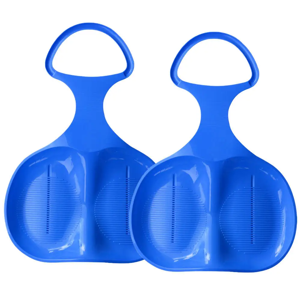 

2Pcs Durable Hdpe Grass-Sliding Board Compact Size Easy to Carry Anti-Skid Handle Winter Outdoor Skiing Sheet Snowboard Plate