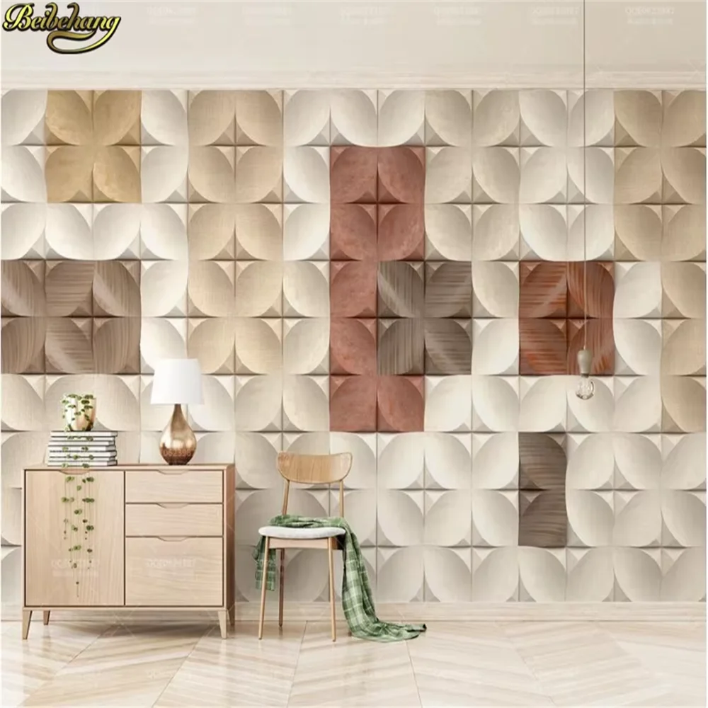 custom Geometric marble pink wallpaper background Landscape Photo Wall paper 3D Mural Living Room TV Sofa Bedroom art Home Decor