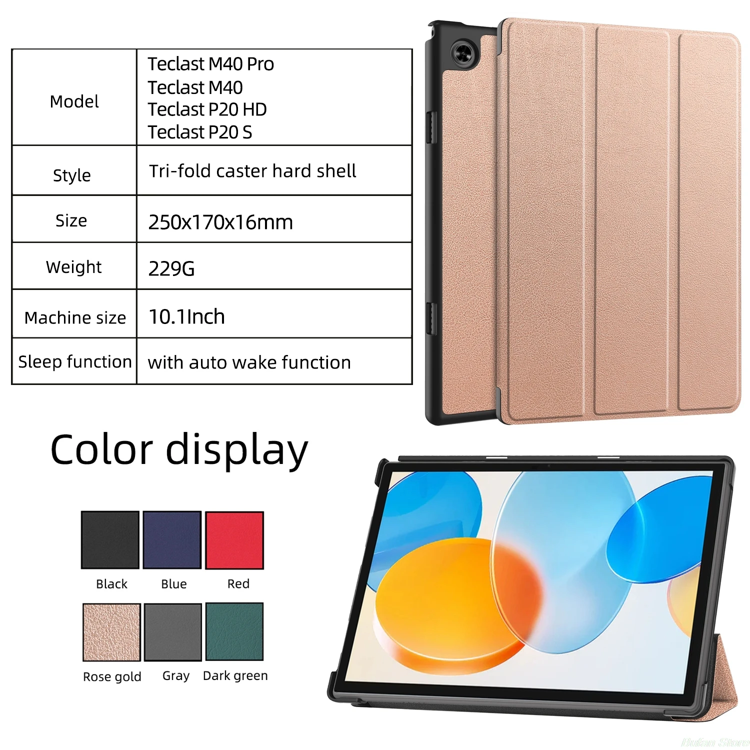 

Funda Tablet Case Kids Auto Sleep/Wake for Teclast M40 pro M40 P20 HD P20S T50 2023 M40plus P40HD P30S brand new high quality