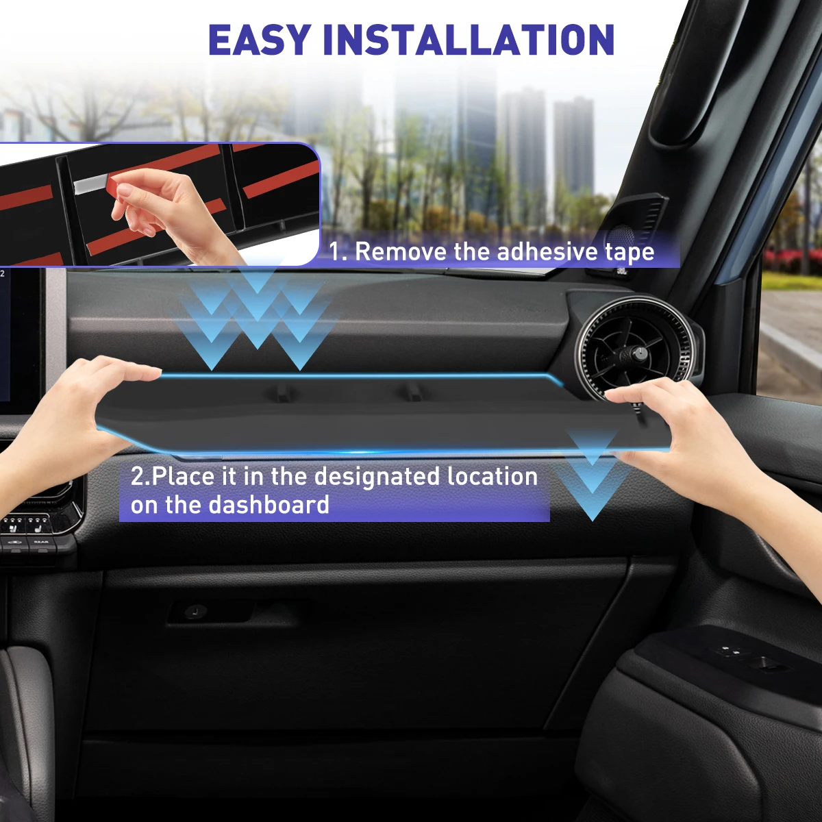 

Dashboard Cover Box For Toyota Land Cruiser 250 2024 2025 & 1958 Prado LC250 J250 Passenger Storage Box Car Parts