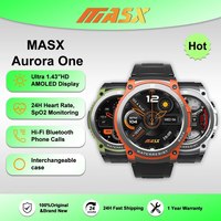 [2024 World Premiere]MASX Aurora One Smart Watch 1.43'' AMOLED Display Hi-Fi Phone Calls Military-grade Toughness for Men