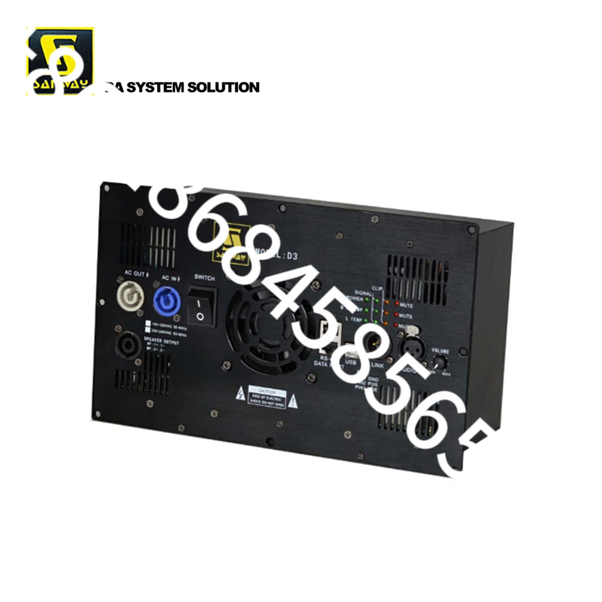 

D3 3 Channel Class D High Frequency Digital Amplifier Module for Line Array
