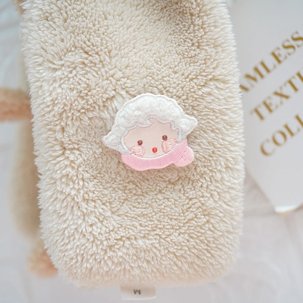 MAXSIN FUN 1 Piece Small Size Embroidery Little Lamb Bear Iron on Patch Clothing Animal Sticker DIY Repair Decoration