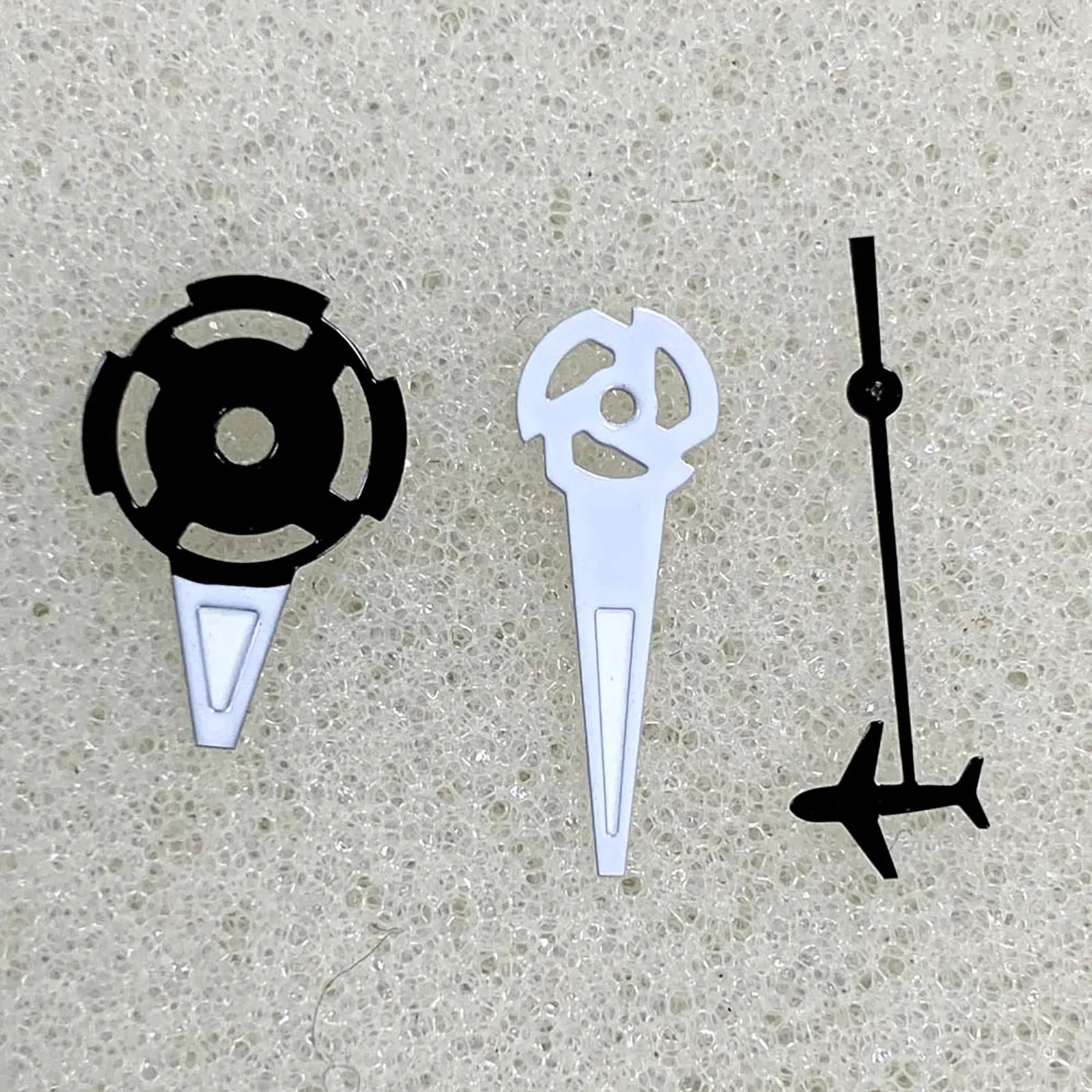 Watch Hands for NH70 Movement Green Luminous Black Plane Second Hand Watch Pointers for NH34 NH35 NH36 Movement