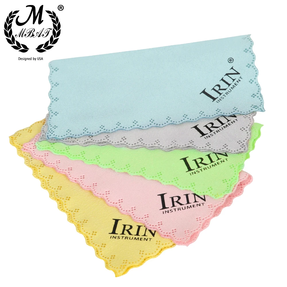 5Pcs Universal Cleaning Cloth Cotton Towels Piano Guitar Violin Saxophone Cloth Musical Instrument Accessories