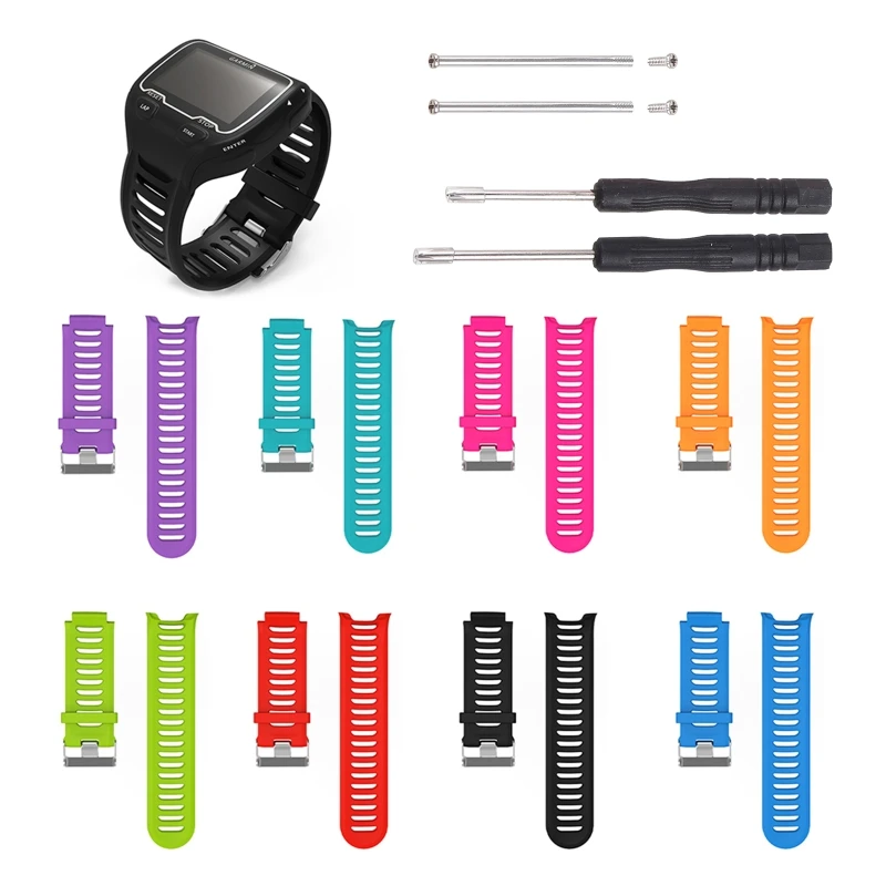 ADWE Silicone Band for Forerunner 910XT Sports Watch Wrist Strap Bracelet with Screwdrivers Waterproof Belt Sweatproof