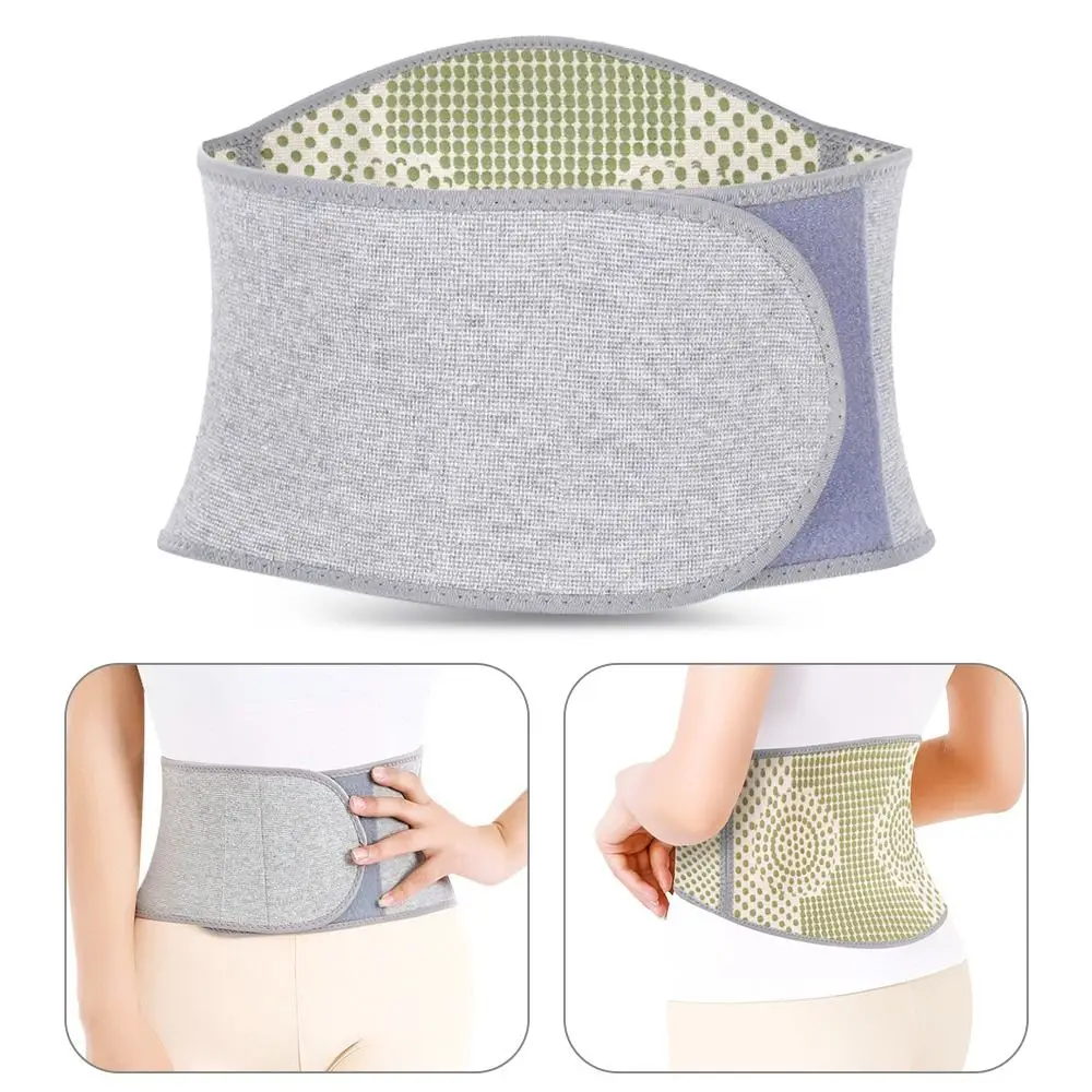 New Hot Mugwort Warm Waistband Self-Heating High Elasticity Waist Abdomen Belt Adjustable Breathable Lumbar Back Waistband