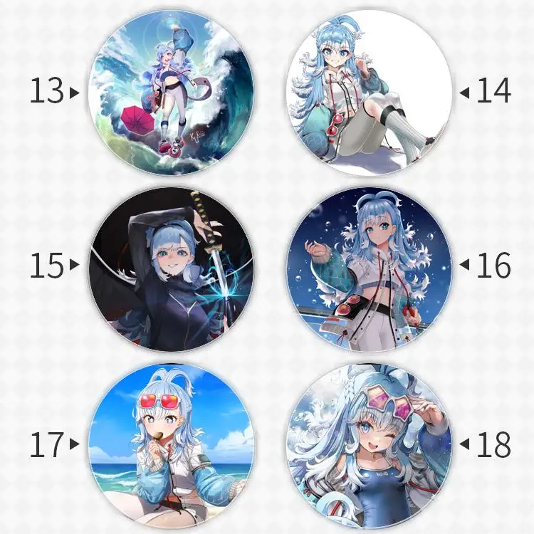 Kobo Kanaeru شارة بروش ، Vtuber الظاهري YouTuber ، مرساة الأجهزة الطرفية ، دبوس الملحقات ، على ظهره الديكور ، التلبيب ، حقيبة مدرسية