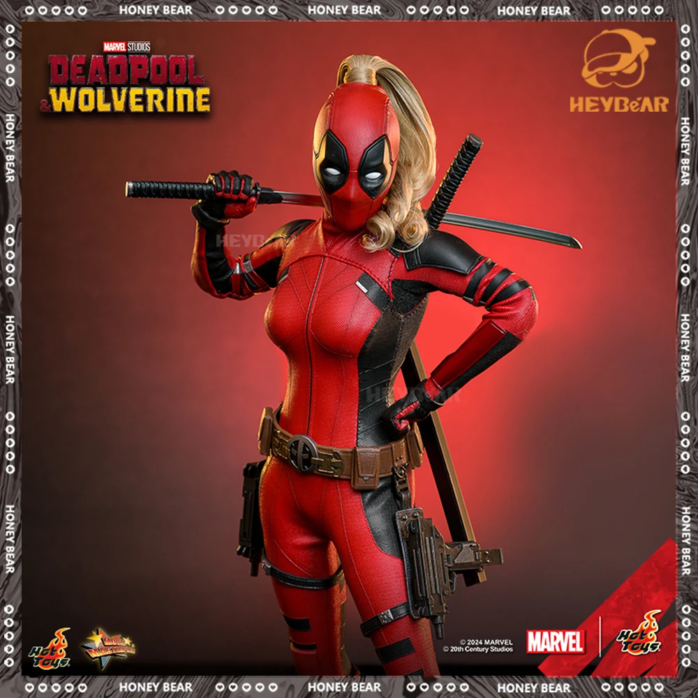 1/6 Hot Toys Deadpool & Wolverine Action Figure Mms747 Ladypool Figures Model Pvc Statue Doll Collect Desk Decor Toy Xmas Gifts