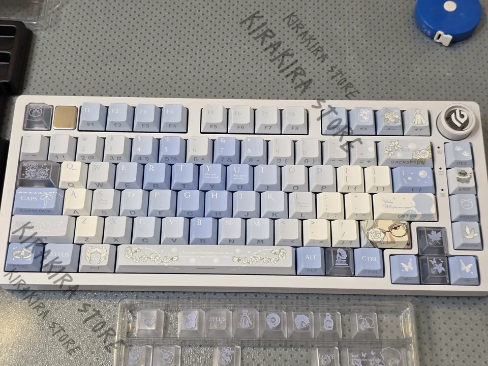 

Sylus Anime Mechanical Keyboard Keycap Mascot Set Love and Deepspace Wedding Series Cosplay Computer Gradient Heart Craft