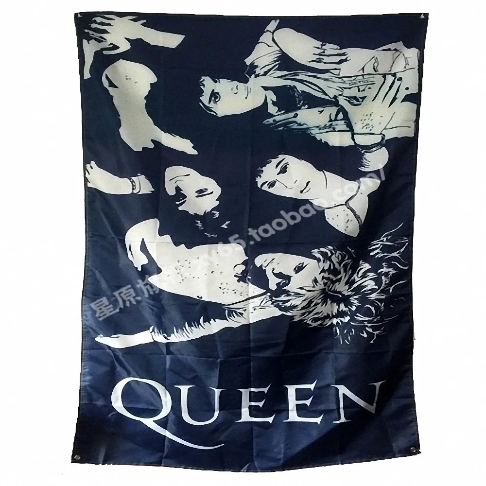 QUEEN Heavy Metal Music Rock Band Poster Banners Hanging Pictures Art Waterproof Cloth Music Festival Banquet Party Decoration