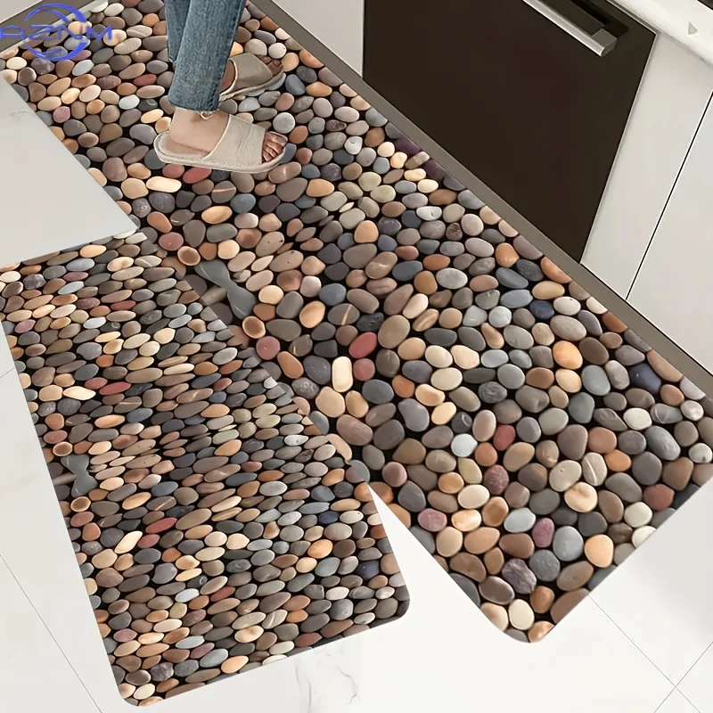 1pc Soft Kitchen Rugs Non Slip Washable, Throw Rug, Anti-Fatigue Non-Skid Runner Rug, Floor Mat, Doormat, Living Room Laundry view 6