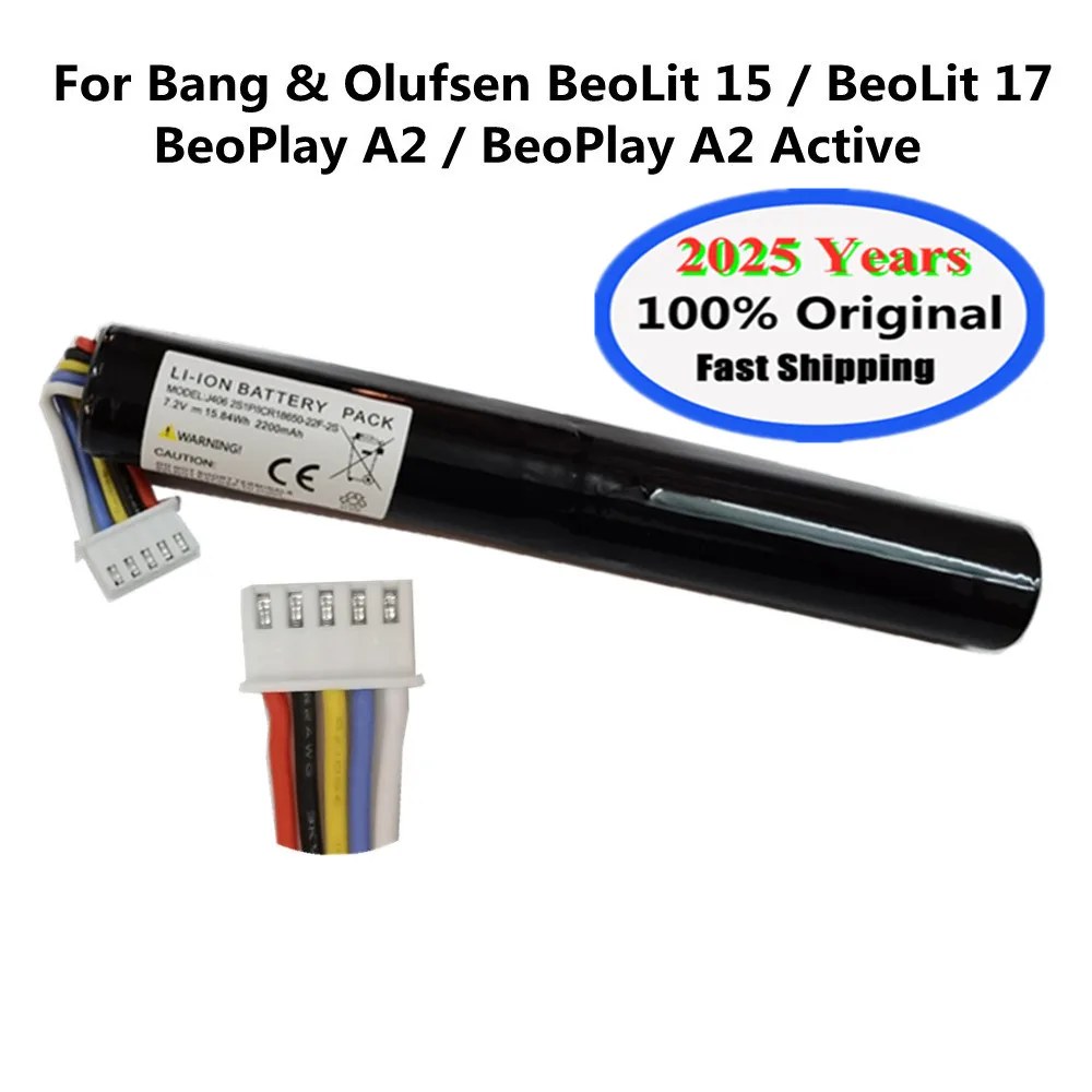 2025 Years Speaker Original Battery J406/ICR18650NH-2S For Bang&Olufsen BeoPlay A2 Active BeoLit 15 17 Bluetooth Batteries