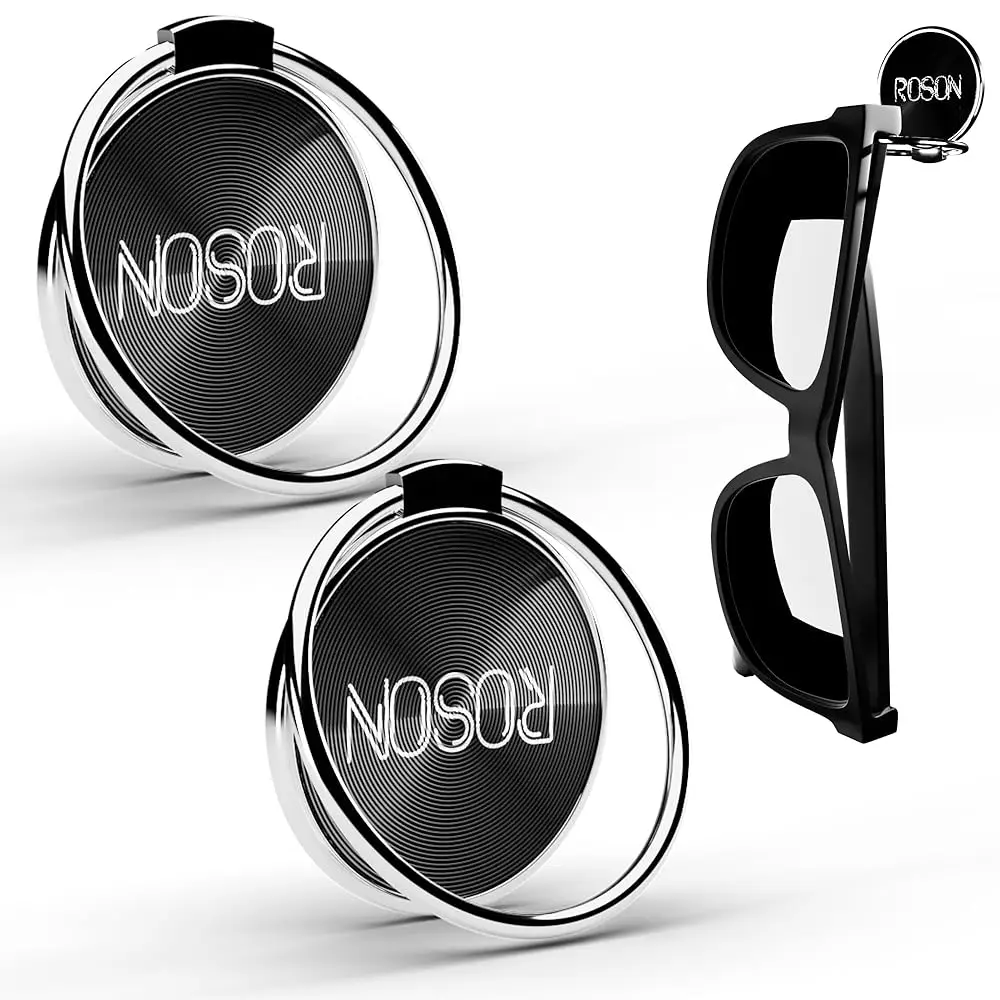 

Sunglass Holder for Car Dash Sunglasses Clip Premium Metal-Alloy Glasses Eyeglass Holder Truck Car Accessories for Women Man