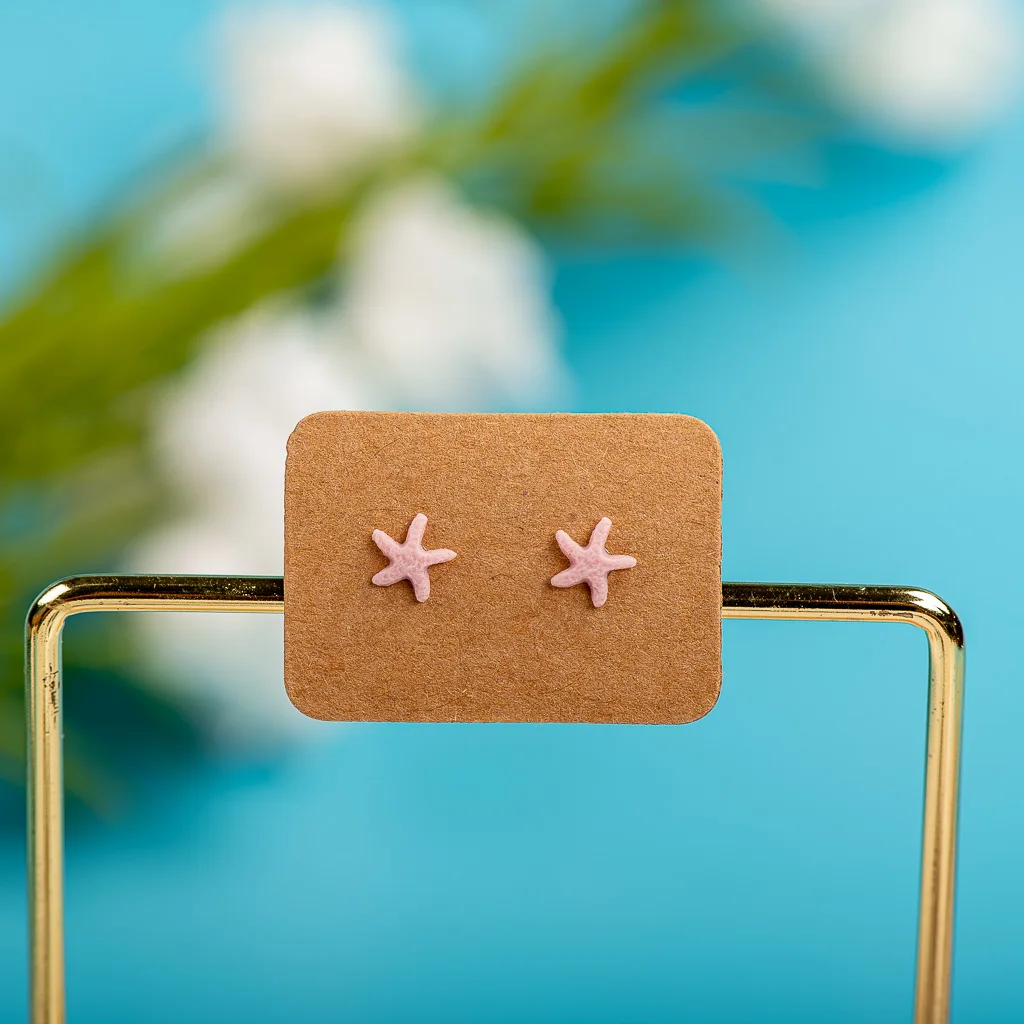 Porcelain Multicolor Ceramic Earrings Anti-allergic Cartoon cute little animal jewelry  #LY519 stainless steel children jewelry