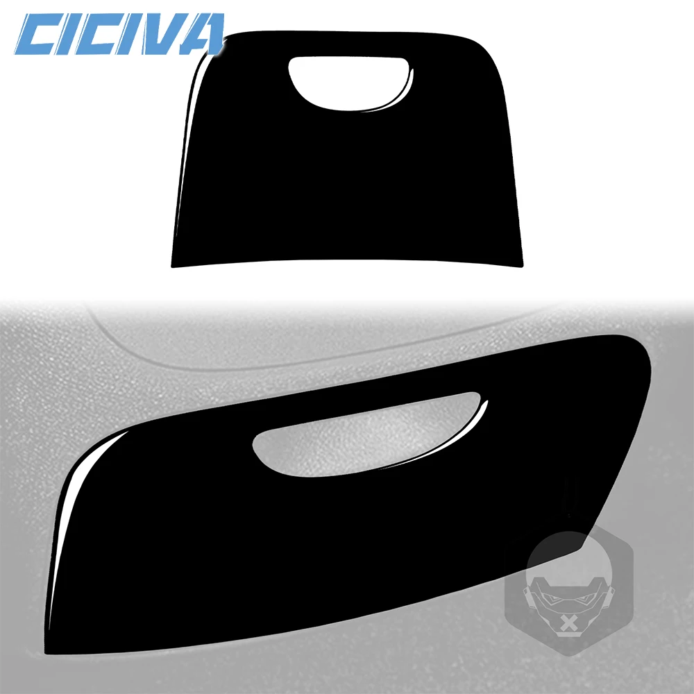 

For Chevrolet Silverado LTZ 2007-2013 Piano Black Rear storage box Panel Decoration Cover Car inside Trim Accessories Sticker