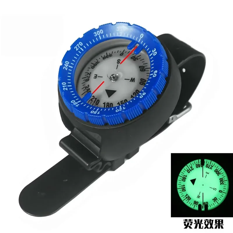 Wrist diving compass outdoor waterproof compass adventure direction table luminous compass diving equipment