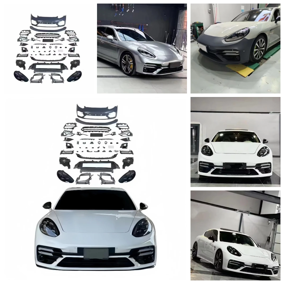 

Dream Garage For 2009-2016 Upgrade TurboS Style Body Kit 970 Modification 971 Front Bumper Upgrade With New Headlights Modifica