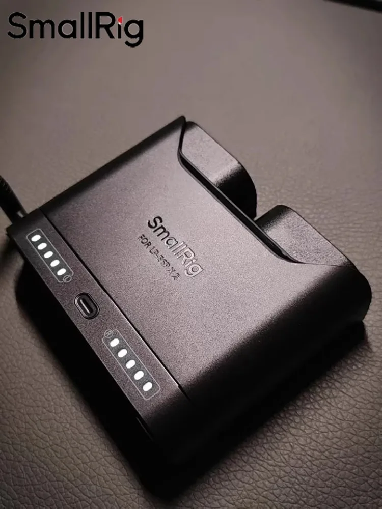 Cargador de batería Smallrig para cámaras Canon LP-E6P/NP-FZ100/Nikon EN-EL15c/Sony NP-FW50/Panasonic DMW-BLK22