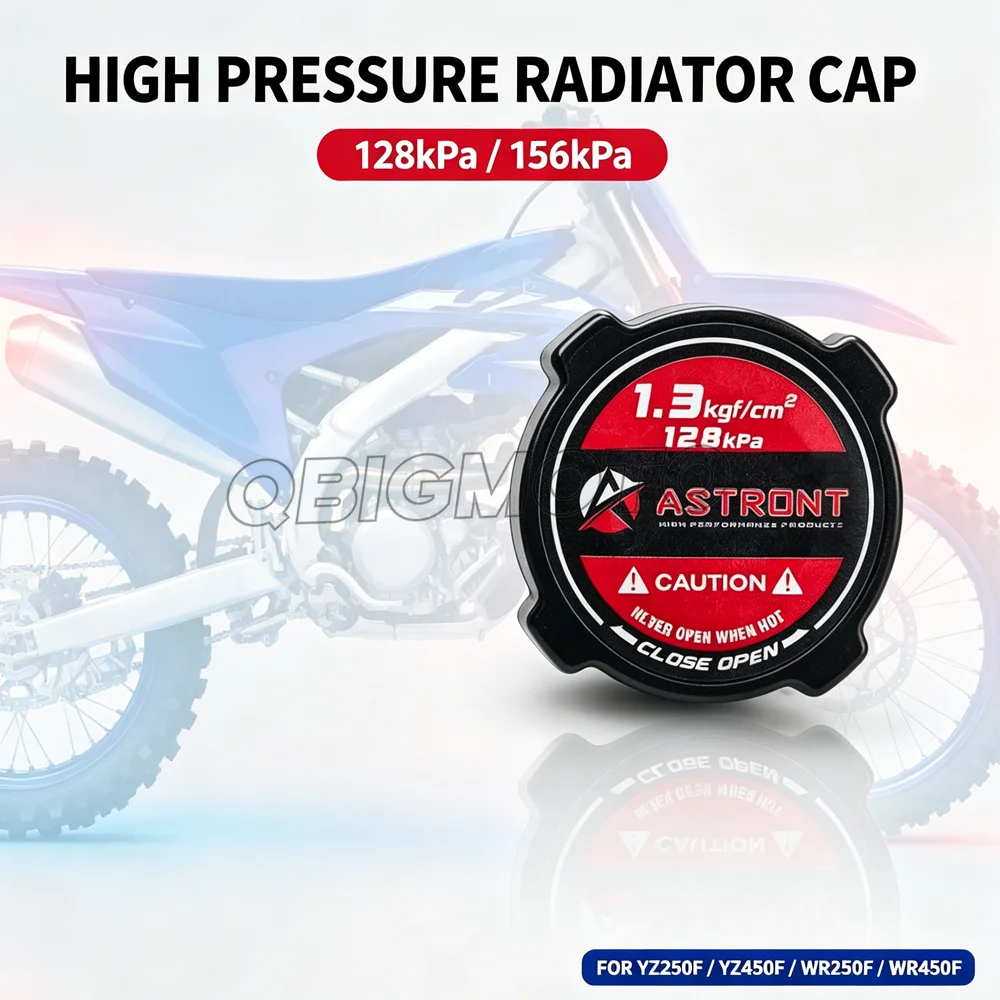 High Pressure Radiator Cap 128kPa /156kPa Universal Off Road Dirt Bike Water Tank Cap For Yamaha YZ250F YZ450F WR250F WR450F