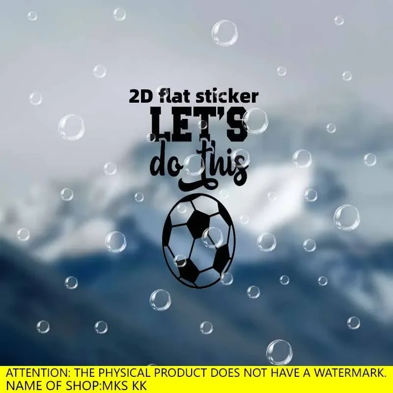 

1PC Eye - catching "Let's do this" Soccer Decal, Great for Bike Frames, Phone Cases, Lockers & Soccer - Lover Gear