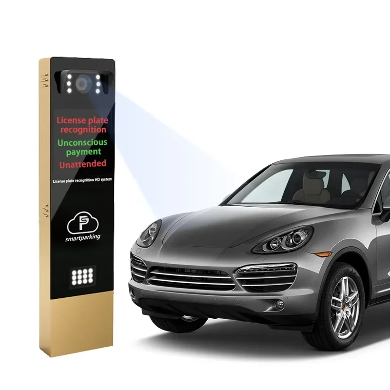 Automatic Vehicle Number License Plate Recognition car parking counting system with LED screen and anpr camera