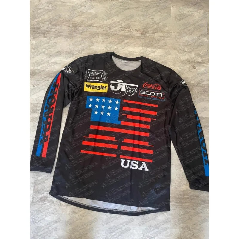 2025 verano Honda motocross Jersey Enduro bicicleta personalizada Maillot Hombre bicicleta MTB DH MX ciclismo camisa descenso Jersey transpirable