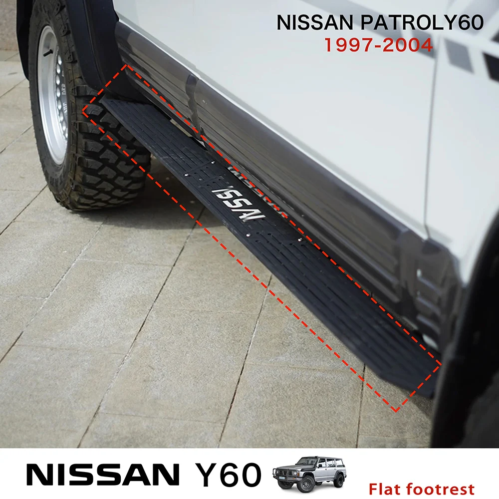 

Nerf Bars Running Boards For Nissan Patrol Y60 Side Step Manganese Steel Y60 Patrol Accessories