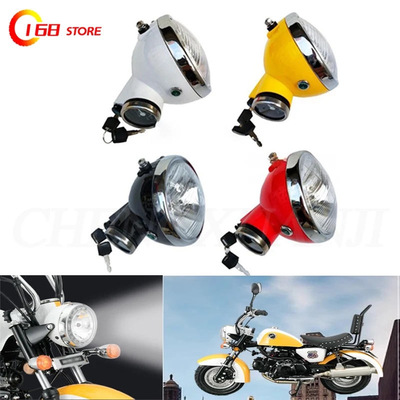 Headlight Headlamp Headlight Assembly Belt Oil for Honda Monkey Gorilla Z50 Z50A Z50J Z50R Z50J Z110 Z125 Mini Trail Bike