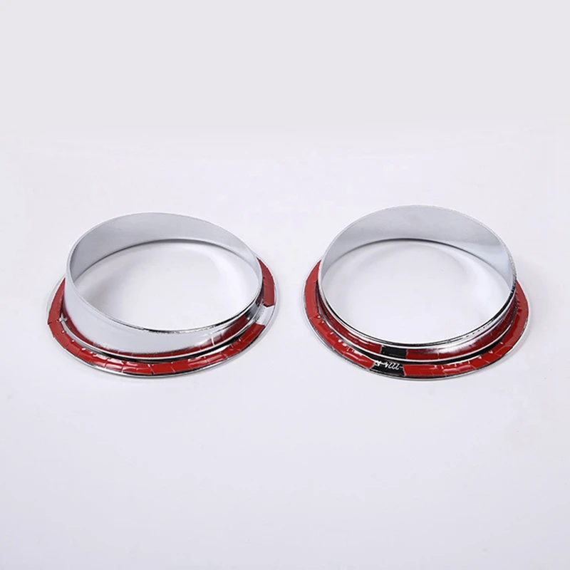 2 Pack Car Front Fog Lamp Light Trim Rings Cover Decoration Accessories ABS For Hummer H2 2003-2009