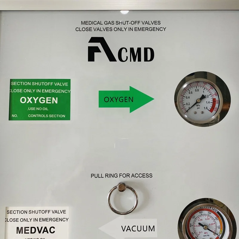 Acmd Hospital Alarm Valve Combo Unit 3  Medical Zone Valve Box with Alarm for Hospital Medical  Pipeline System