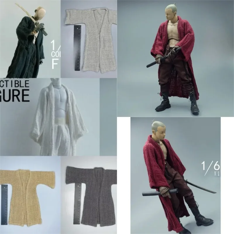 

1/6 Scale Male Doll Clothes Lab Long Outer Coat Cloak Eight Colors Model for 12" Soldier Body Accessories