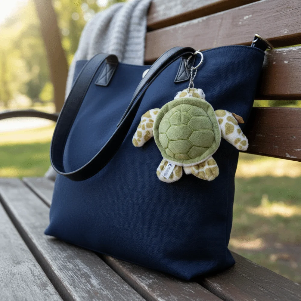 Очаровательный брелок для сумки из полипропилена, хлопок, черепаха, подвеска в виде животного, черепаха, хлопковый мультяшный зеленый брелок для ключей, женский, женский, для девочек