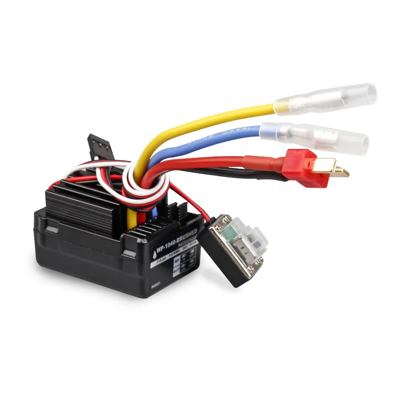Hobbywing Quicrun WP 1040 40A ESC Waterproof Brushed Speed Controller for RC 1/10 Tamiya TRX Redcat HSP HPI Car
